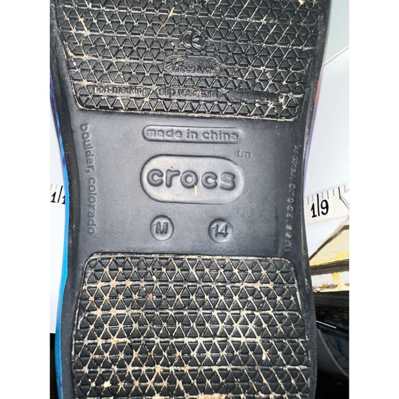 Crocs Tie-Dye Mens 14 Classic Bistro Clog Slip-On Shoes  Multicolor - Picture 7 of 10